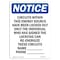 Signmission OSHA Notice, 5" Height, Circuits Within This Energy Source Sign, 5" X 3.5", Portrait OS-NS-D-35-V-10597 - alternate 1